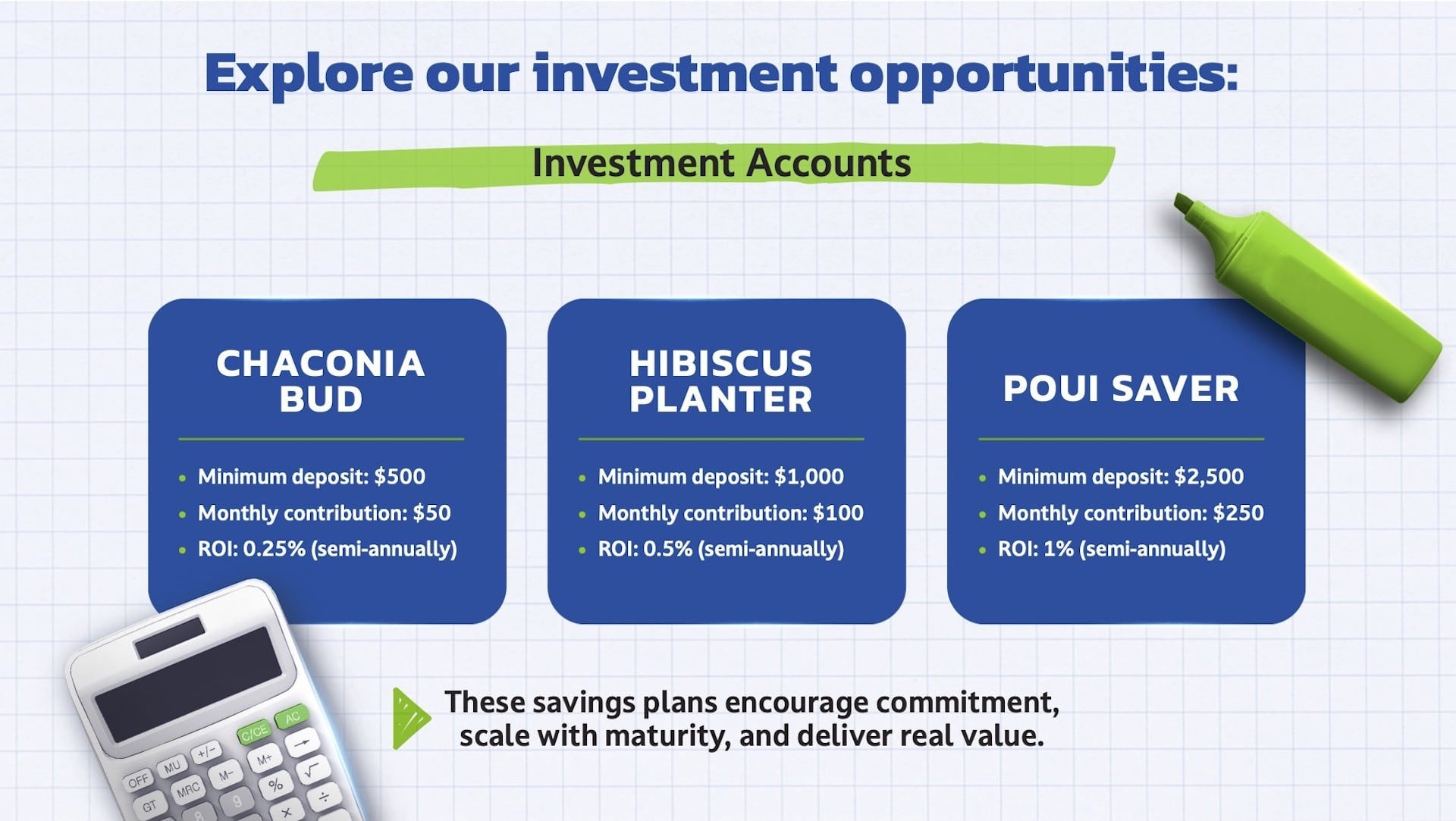 Explore our investment opportunities